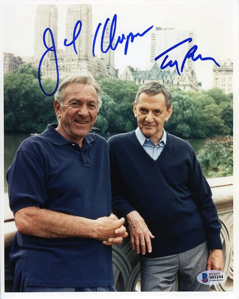 Randall and Klugman — The Odd Couple Randall and Klugman Autographed Signed 8x10 Photo Beckett BAS COA