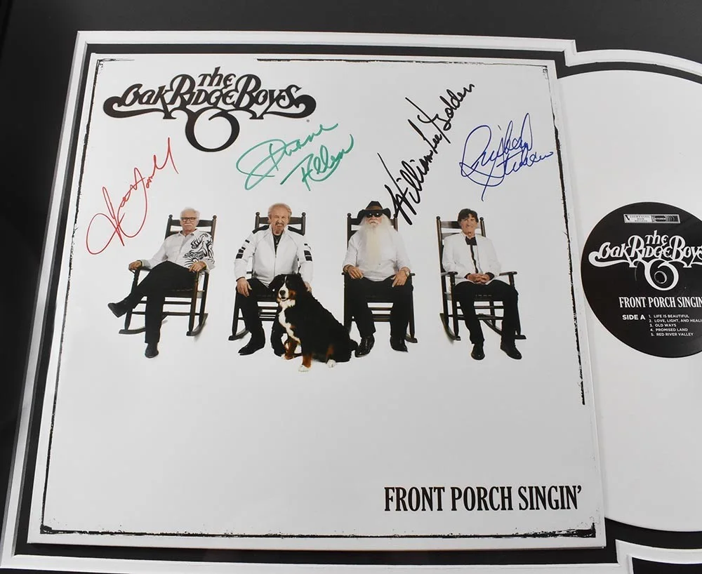 The Oak Ridge Boys Framed Autographed Signed Album LP Record Authentic BAS COA, image 2