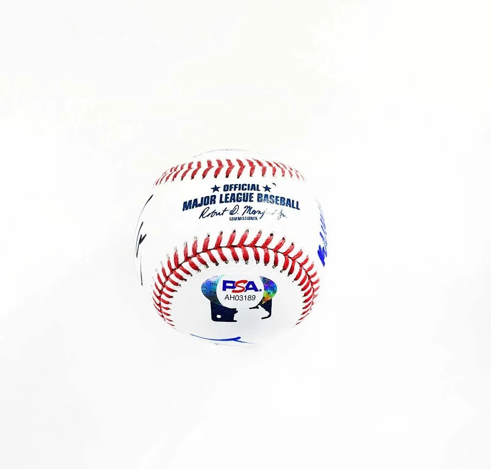 Show Cast Members — The Office Cast by 6 Autographed Signed MLB Baseball Authentic PSA/DNA LOA COA, image 2