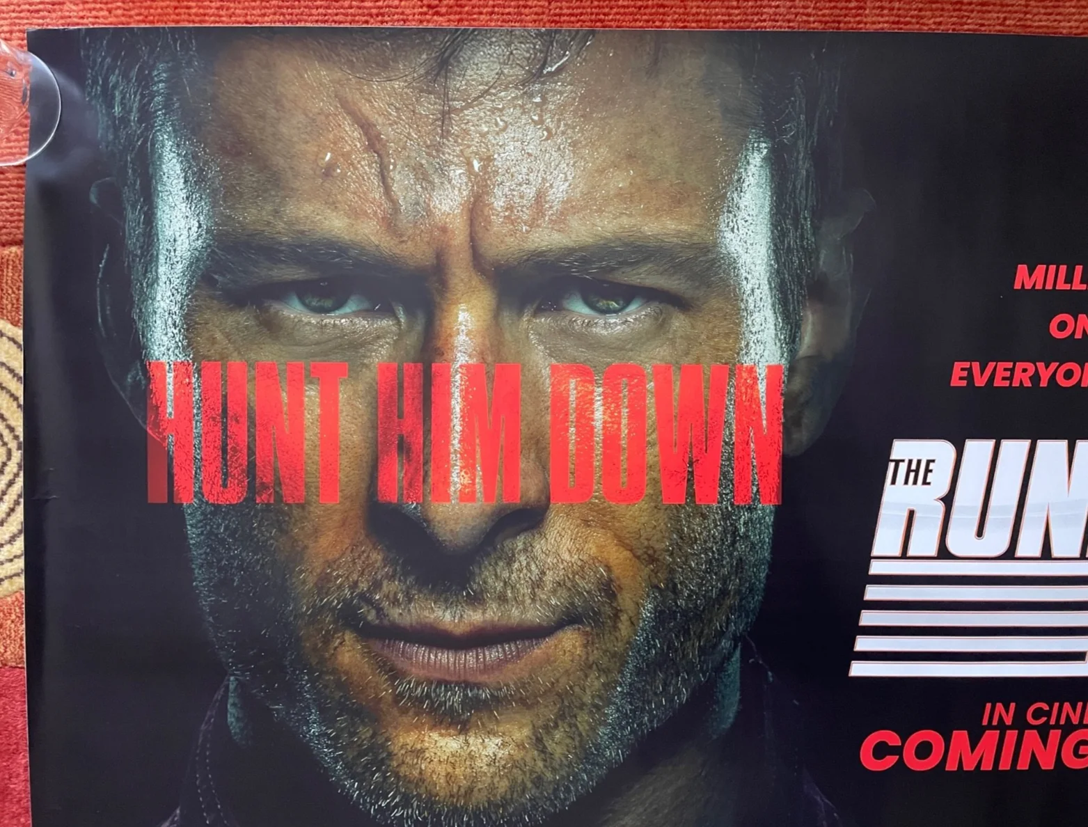 THE RUNNING MAN (2025) Original Advance UK Quad Movie Poster Edgar Wright, изображение 2
