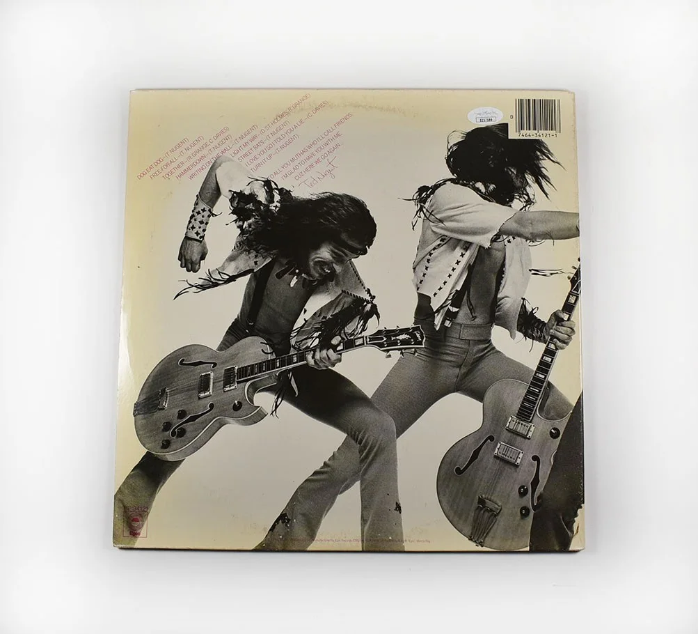 Ted Nugent Free For All Autographed Signed Album LP Record Authentic JSA COA, изображение 2