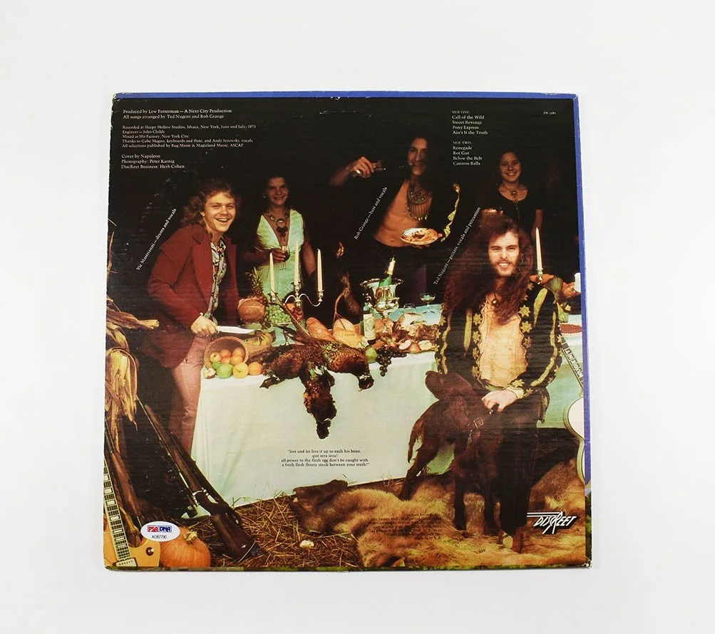 Ted Nugent Autographed Signed Album LP Record Certified Authentic PSA/DNA COA, image 2