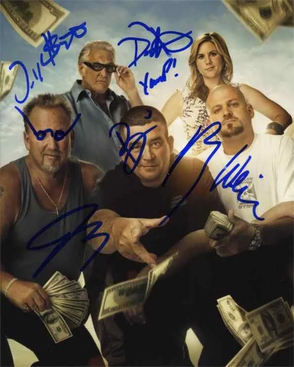 Show Cast Members — Storage Wars Weiss Sheets Passante Schulz Hester Autographed 8x10 Photo JSA COA