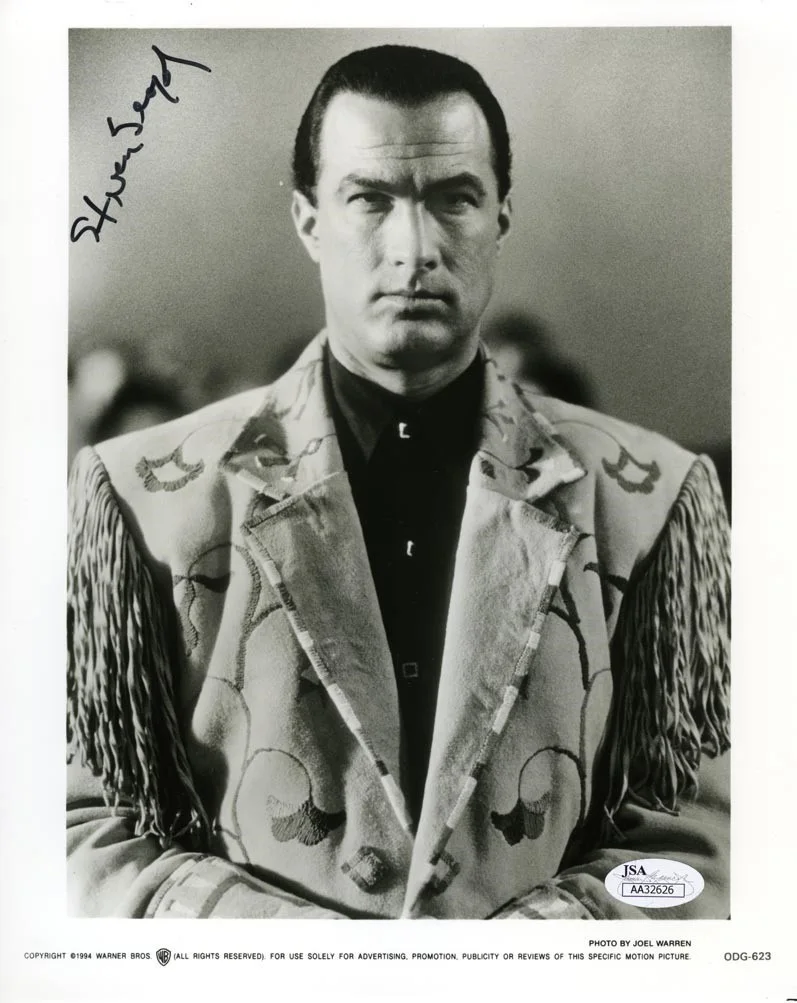Steven Seagal — Steven Seagal Autographed Signed 8x10 Studio Photo Certified Authentic JSA COA