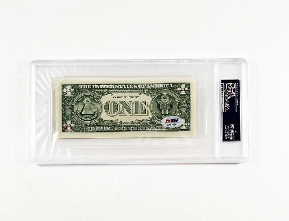 Steve Carell — Steve Carell The Office Autographed Signed Dollar Bill Authentic PSA/DNA COA, image 2