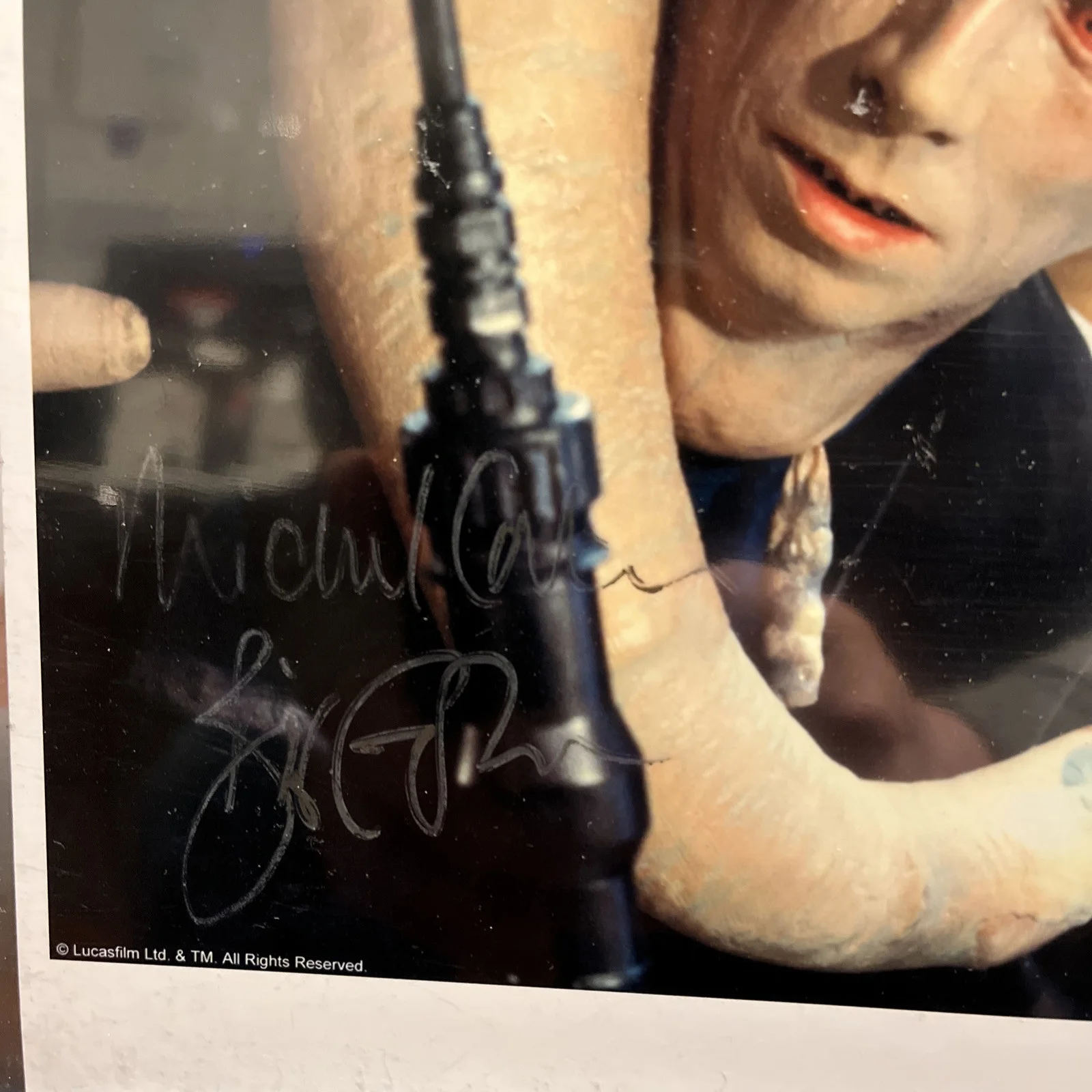 Michael Carter — Star Wars 8x10 photo signed autograph Michael Carter Bib Fortuna JSA, изображение 2