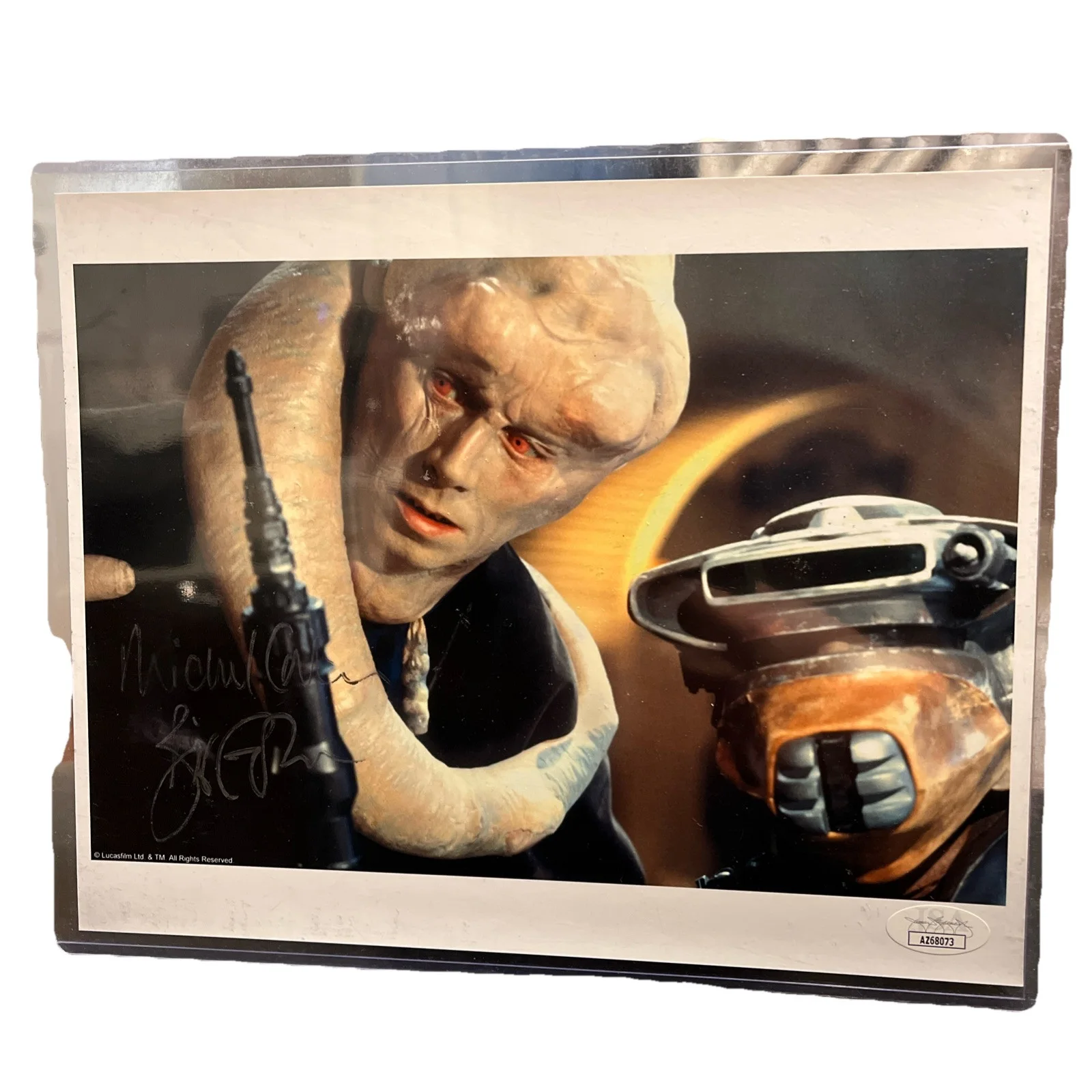 Michael Carter — Star Wars 8x10 photo signed autograph Michael Carter Bib Fortuna JSA, изображение 4