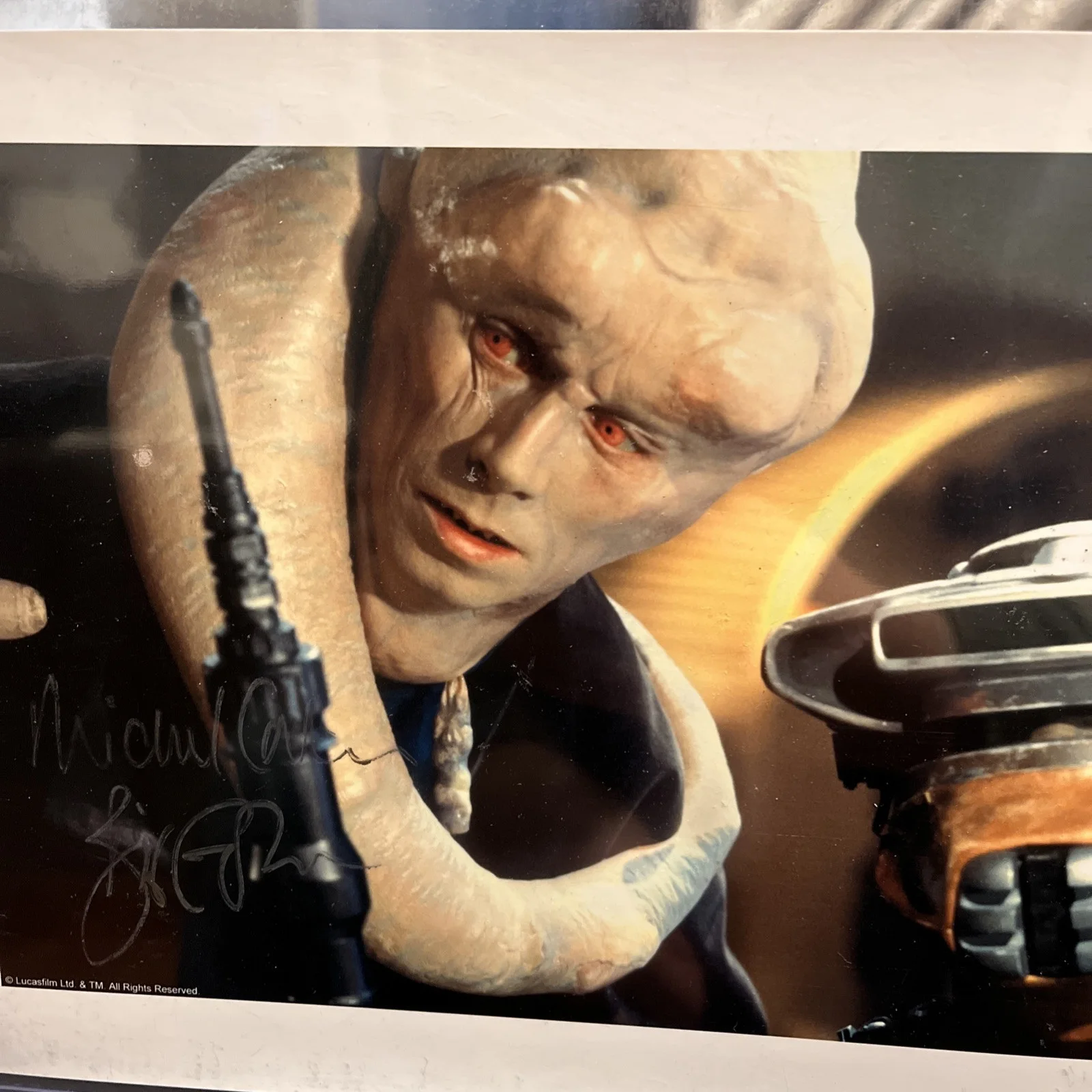 Michael Carter — Star Wars 8x10 photo signed autograph Michael Carter Bib Fortuna JSA, изображение 5