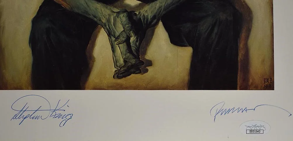 Phil Hale, Stephen King — Stephen King Phil Hale Insomnia Autograph Signed 12x18 Art Print Poster JSA COA, изображение 2