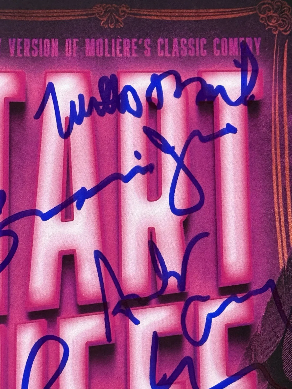 Matthew Broderick, cast members — Tartuffe Matthew Broderick cast signed +8 Off Broadway Playbill Program, image 2
