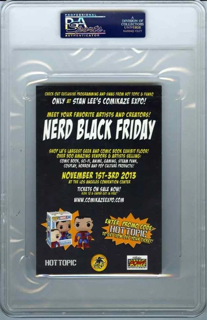 Stan Lee — Stan Lee Comikaze! Convention 4x6 Card Autographed Signed Certified PSA/DNA COA, image 2
