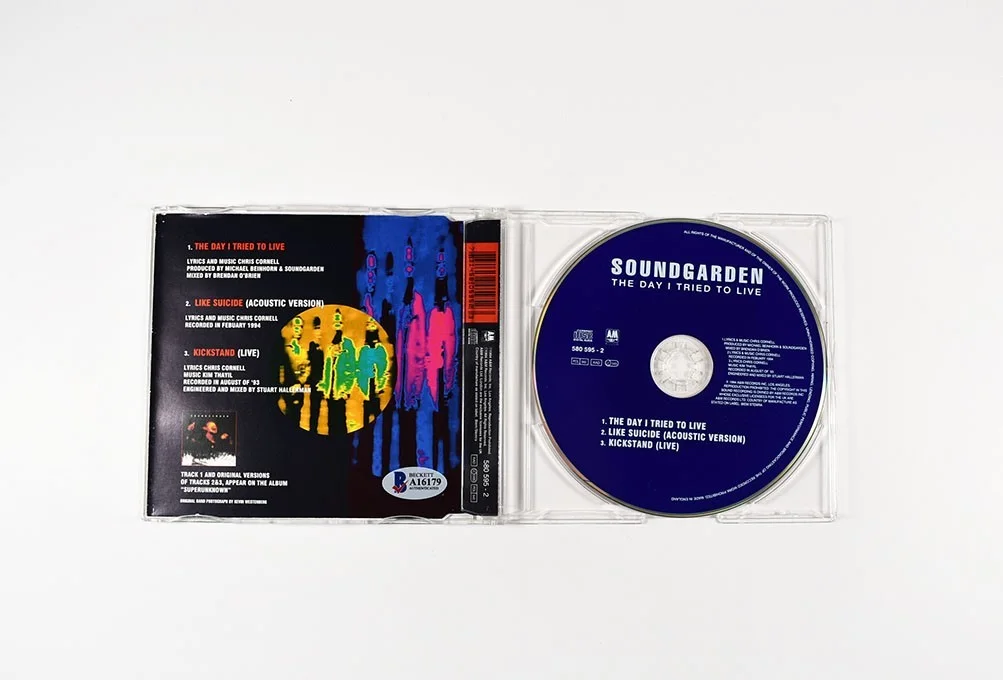 Soundgarden Cornell Thayil Cameron Shepherd Autographed Signed CD BAS COA, image 4