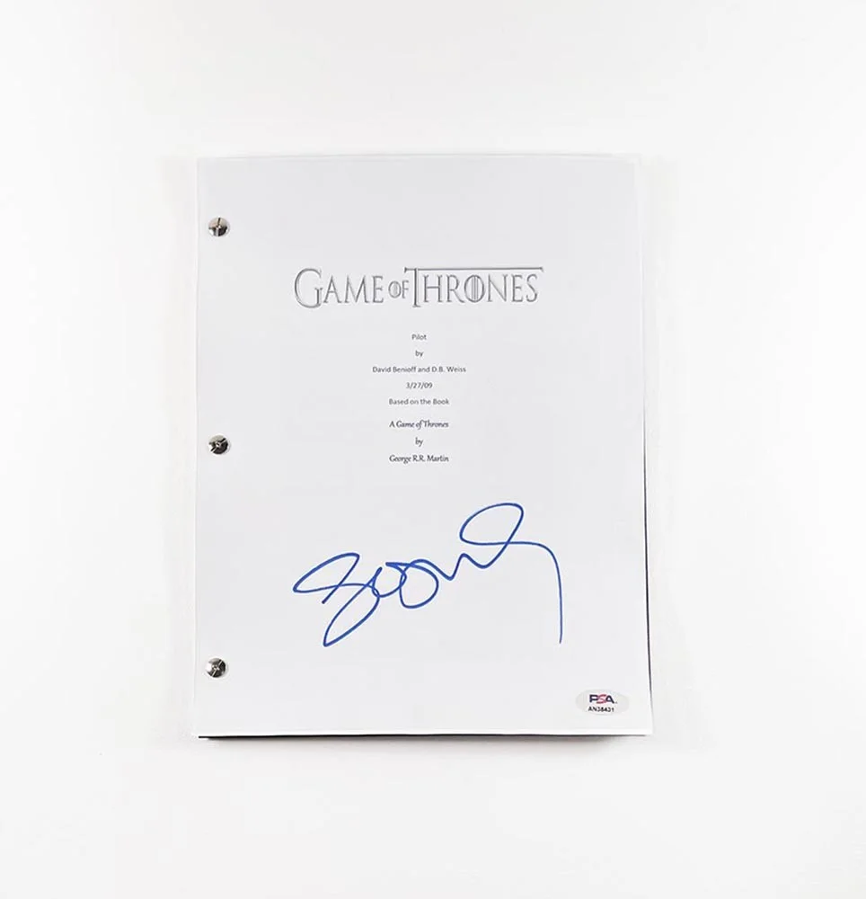Sophie Turner — Sophie Turner Game of Thrones Autographed Signed Script Authentic PSA/DNA