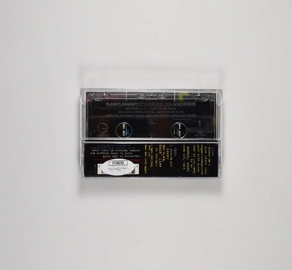 Slash Snake Pit Autographed Signed Cassette Tape Certified Authentic JSA COA, image 2