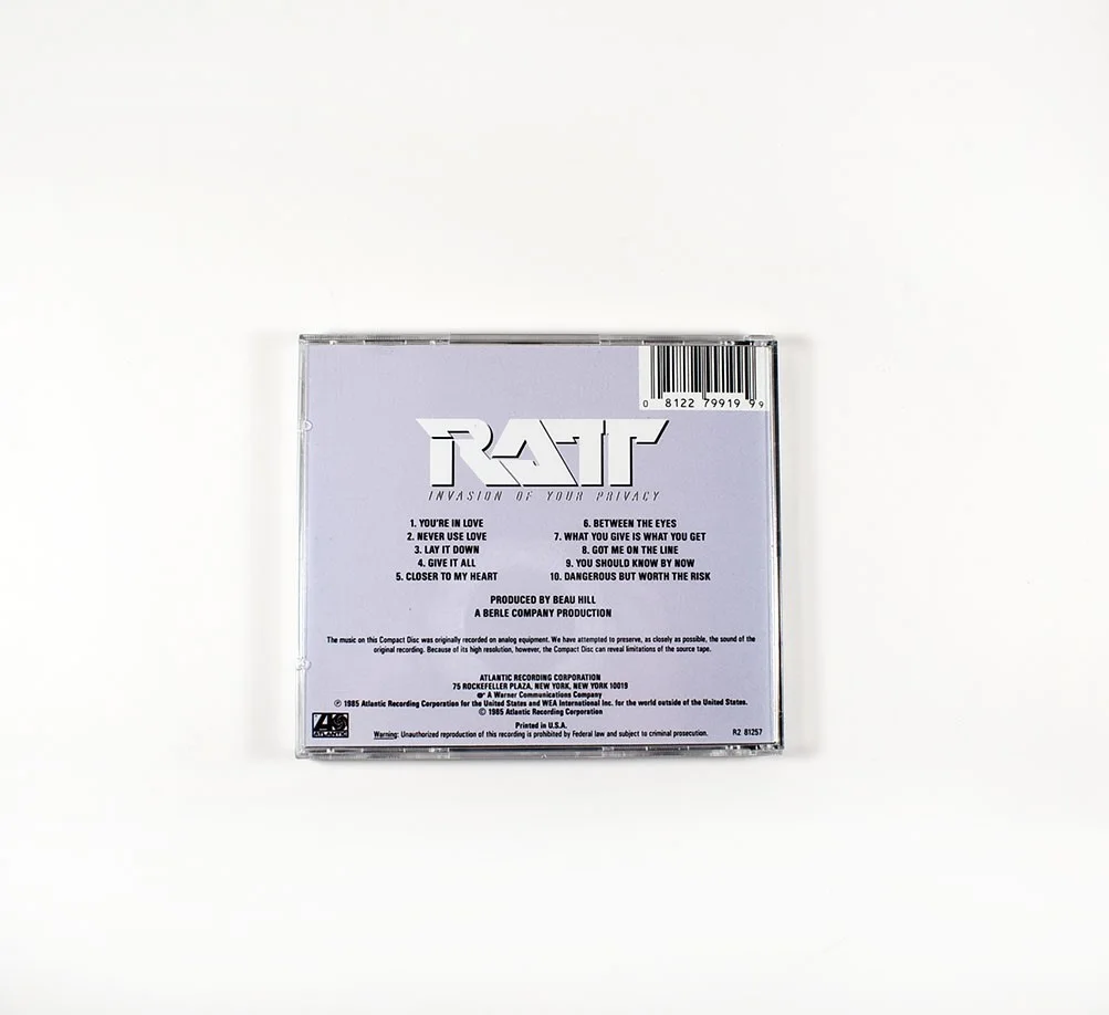 RATT Pearcy Martini Blotzer Croucier Autographed Signed CD Beckett BAS COA, image 3
