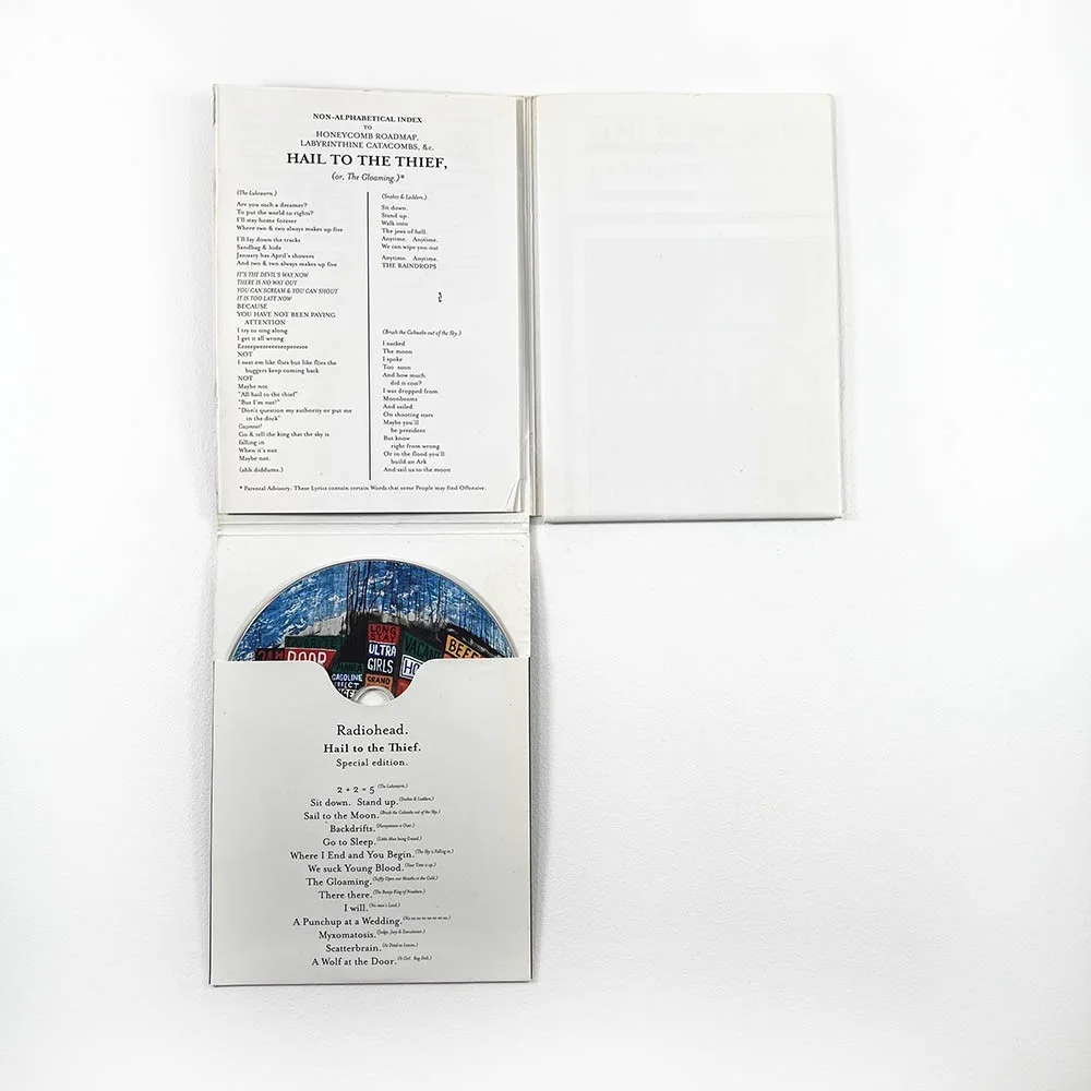 Radiohead Hail To The Thief Autographed Signed CD Certified Authentic BAS COA, image 3