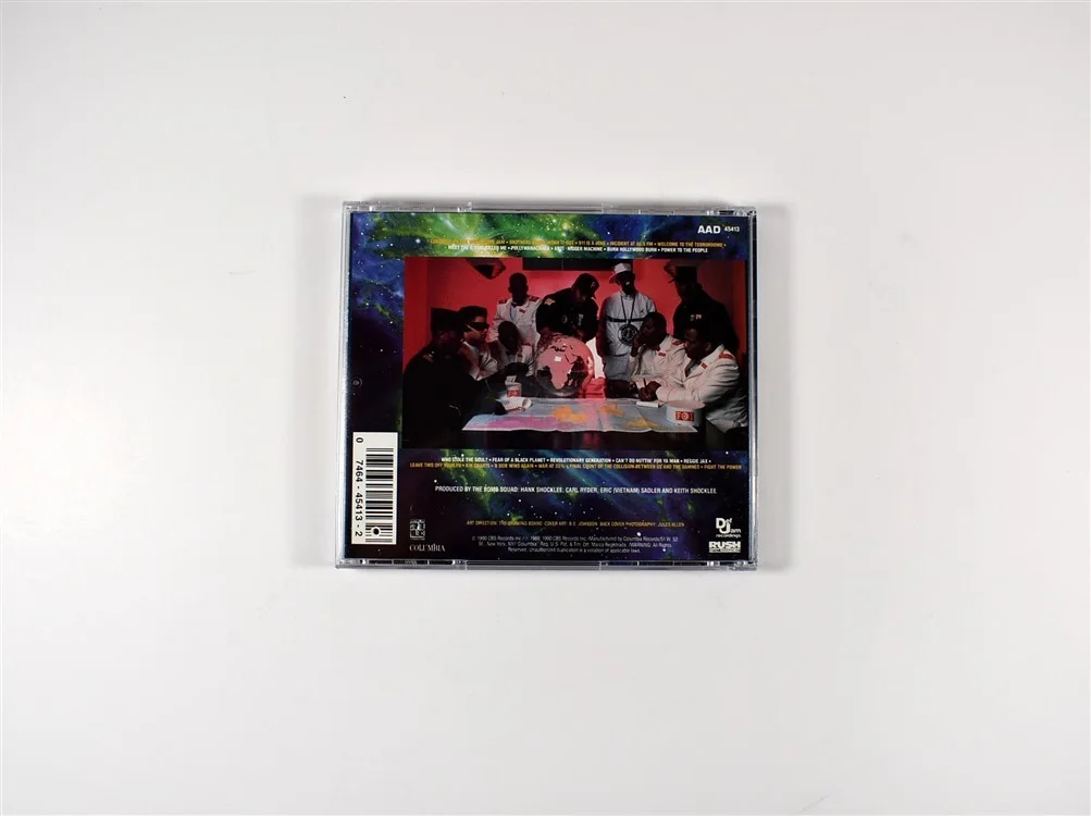 Public Enemy Griff Flavor Flav Chuck D Autographed Signed CD Beckett BAS COA, image 3