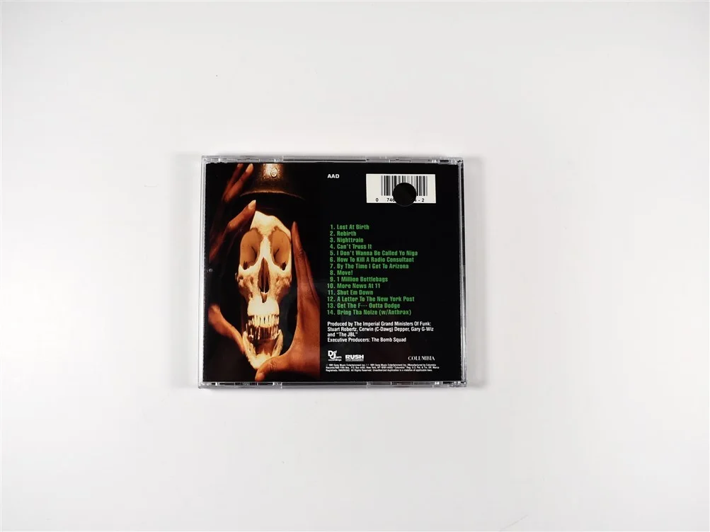 Public Enemy Griff Flavor Flav Chuck D Autographed Signed CD BAS Beckett COA, image 3