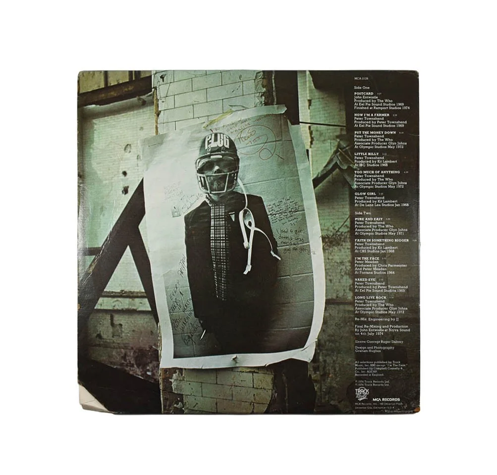 Pete Townshend Who Odds Sods Autographed Signed Album Record Authentic PSA COA, изображение 2