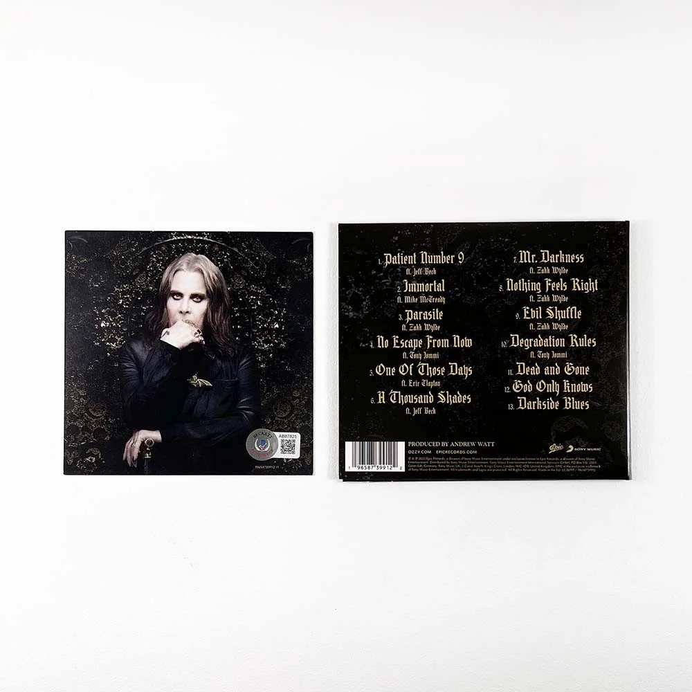 Ozzy Osbourne Patient Number 9 Autographed Signed CD Certified Authentic BAS COA, image 2