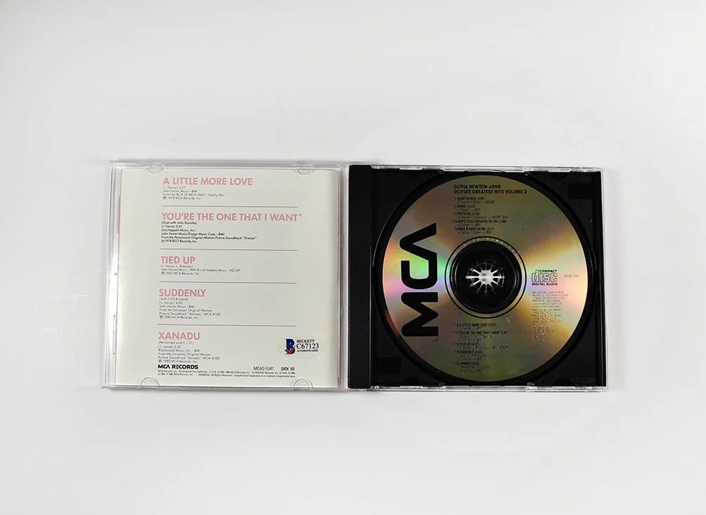 Olivia Newton John Autographed Signed CD Certified Authentic Beckett BAS COA, image 2