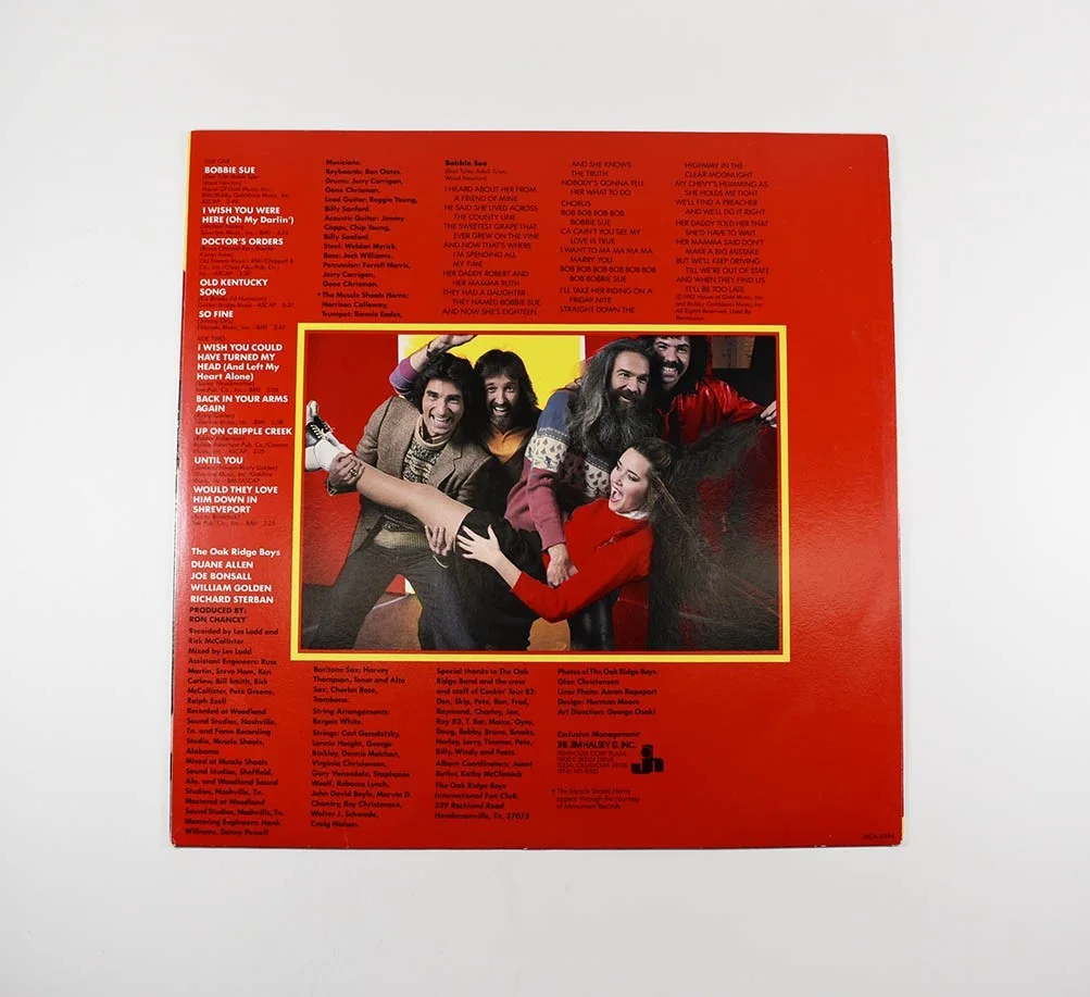 Oak Ridge Boys Autographed Signed Album LP Record Certified PSA/DNA COA, изображение 2
