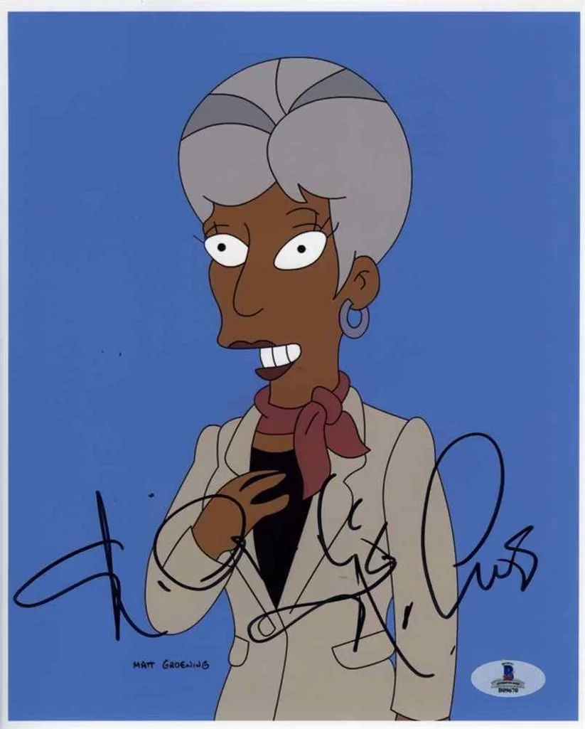 Nichelle Nichols — Nichelle Nichols Simpsons Star Trek Autographed Signed 8x10 Photo BAS COA