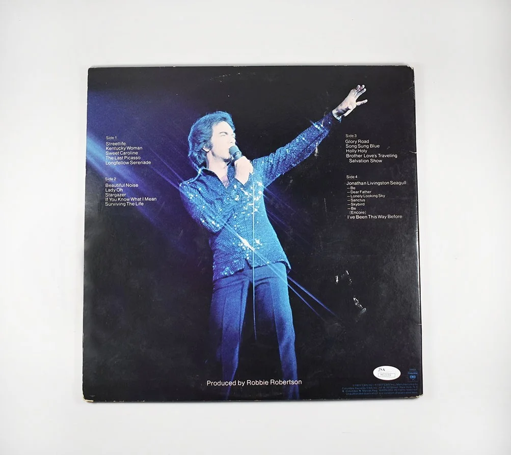Neil Diamond Love at the Greek Autographed Signed Album LP Record JSA COA, image 2