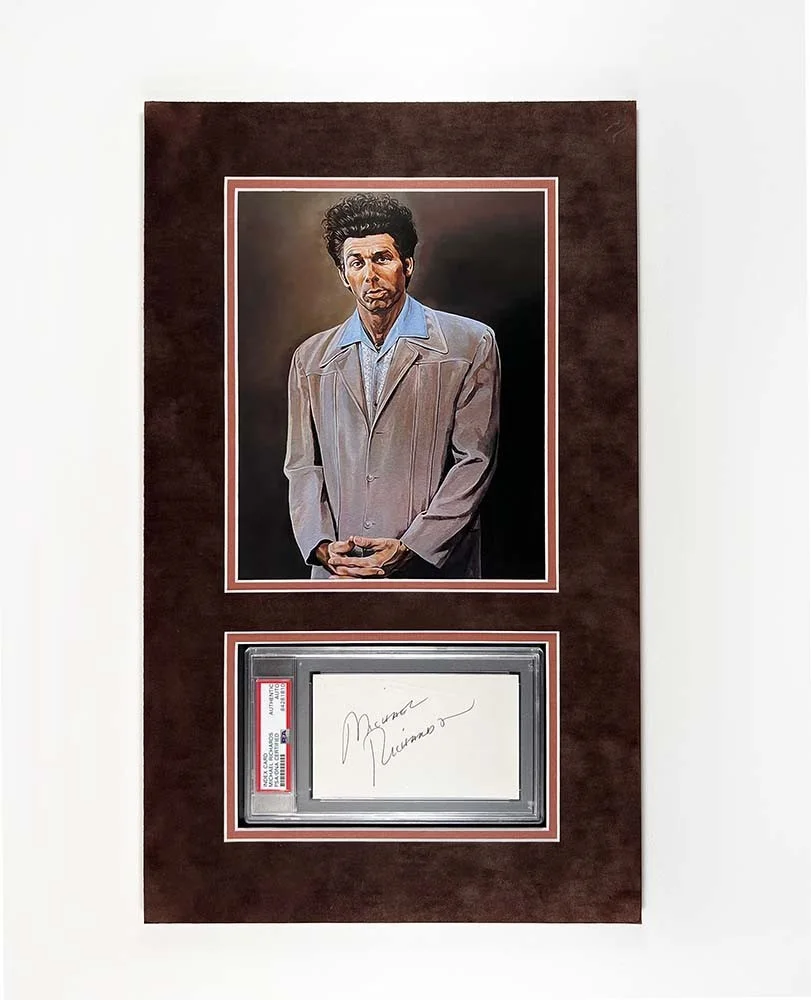 Michael Richards — Michael Richards Seinfeld Kramer Portrait Autographed Signed Card PSA/DNA COA
