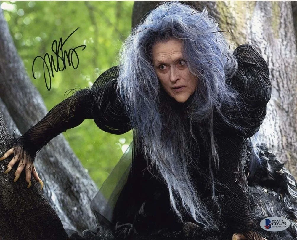 Meryl Streep — Meryl Streep Into the Woods Autographed Signed 8x10 Photo Beckett BAS COA