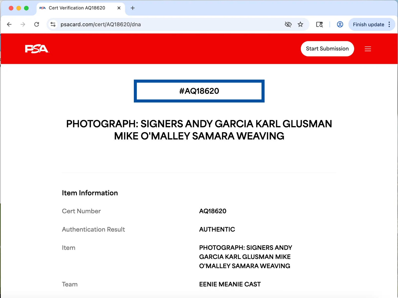 Samara Weaving, Karl Glusman, Andy Garcia, Mike O'Malley — Eenie Meanie cast 4 signed 11x14 photo PSA Samara Weaving Karl Glusman Andy Garc, изображение 3