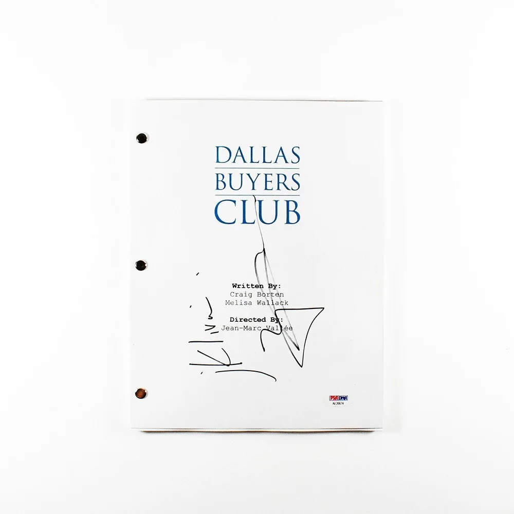 Matthew McConaughey — Matthew McConaughey Dallas Buyers Club Autographed Signed Script PSA/DNA