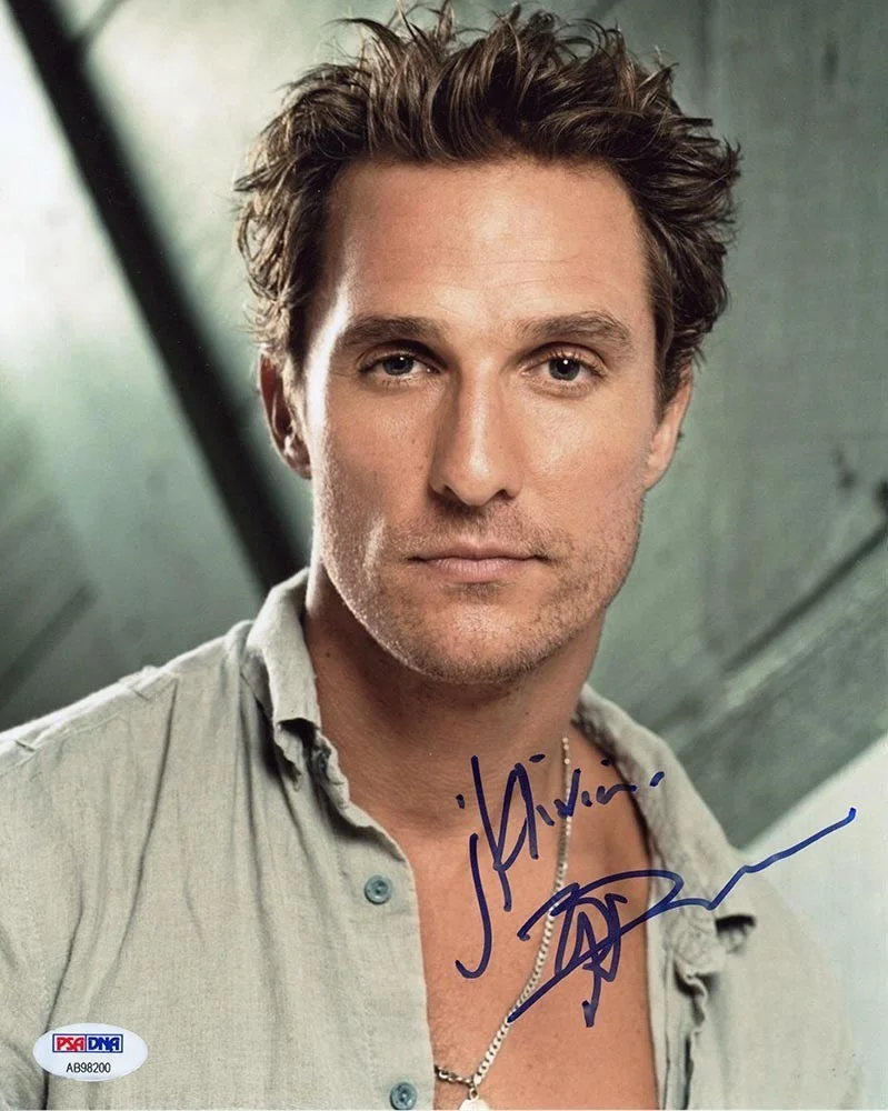 Matthew McConaughey — Matthew McConaughey Autographed Signed 8x10 Photo PSA/DNA COA