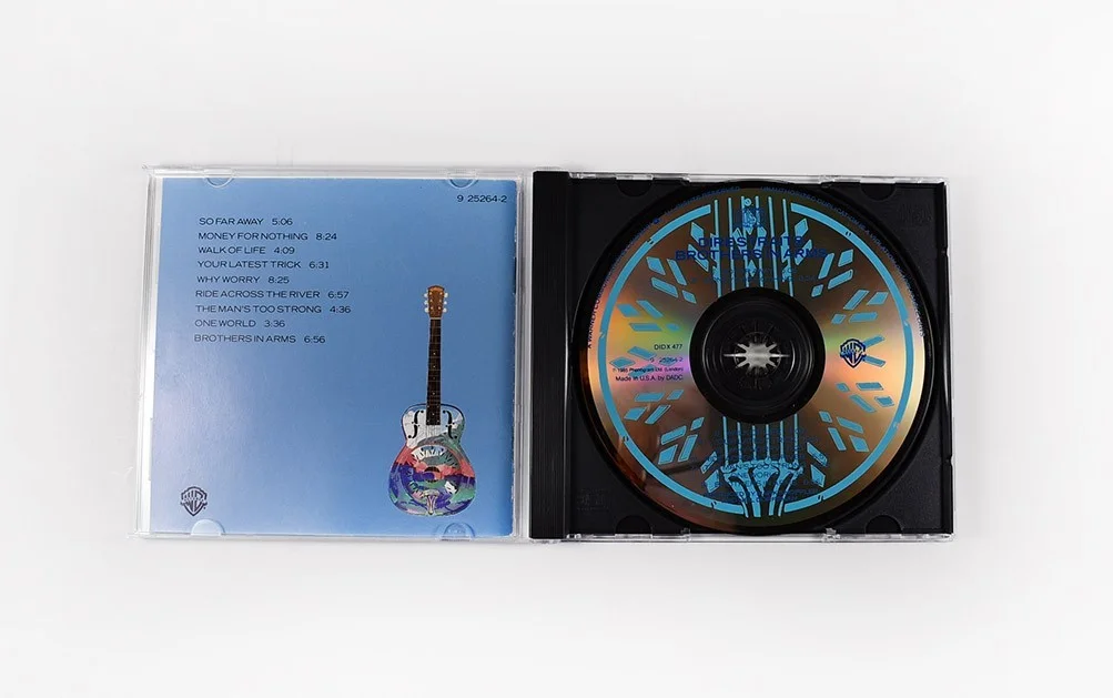 Mark Knopfler Dire Straits Brothers Arms Autographed Signed CD Beckett BAS COA, image 2