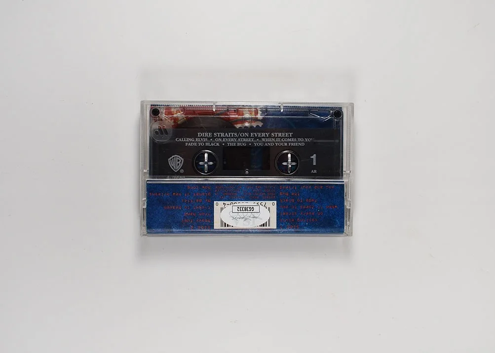 Mark Knopfler Dire Straits Autographed Signed Cassette Tape Certified JSA COA, image 2