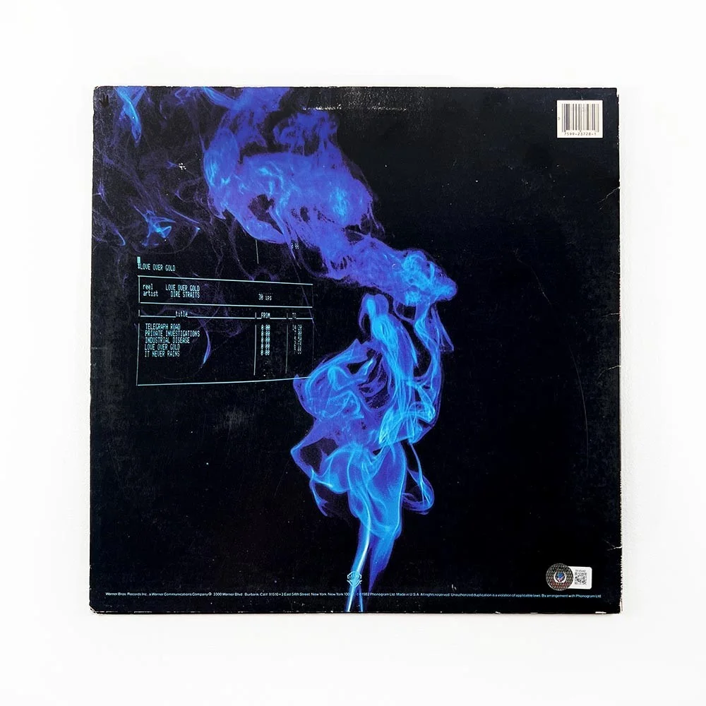 Mark Knopfler Dire Straits Autographed Signed Album LP Record Beckett BAS COA, изображение 2