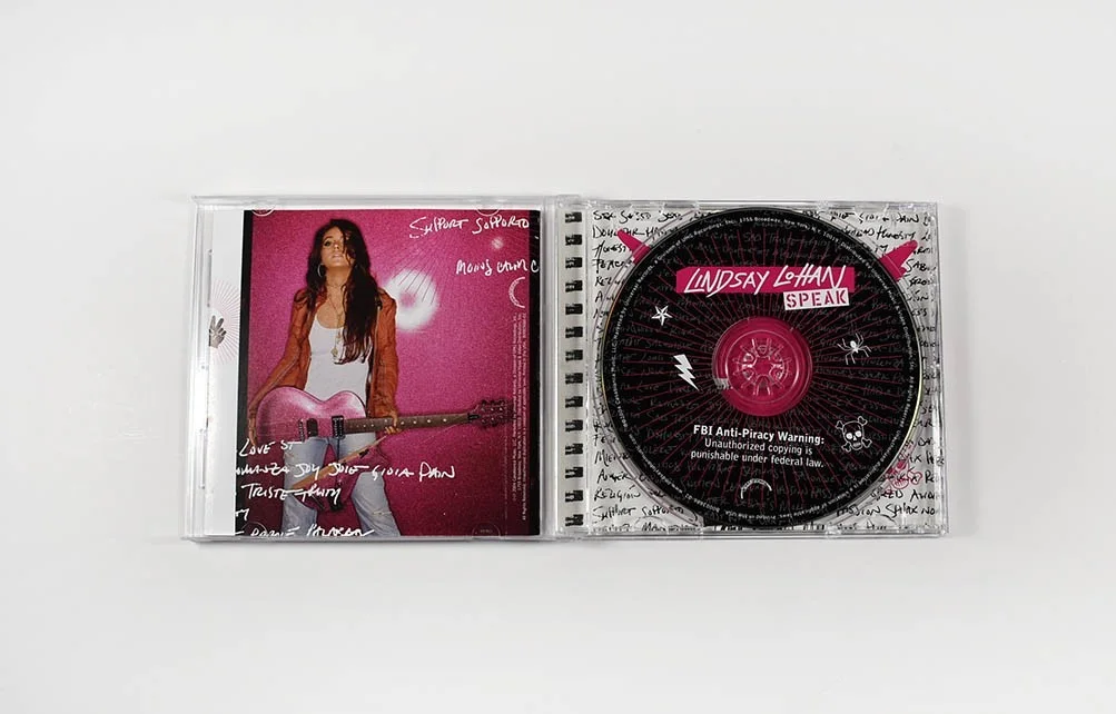 Lindsay Lohan 'Speak' Autographed Signed CD Certified Authentic PSA/DNA, image 2