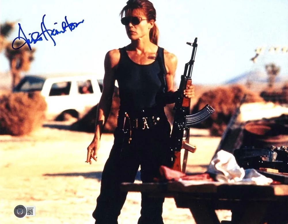 Linda Hamilton — Linda Hamilton Terminator 2 Autographed Signed 11x14 Photo Authentic BAS COA