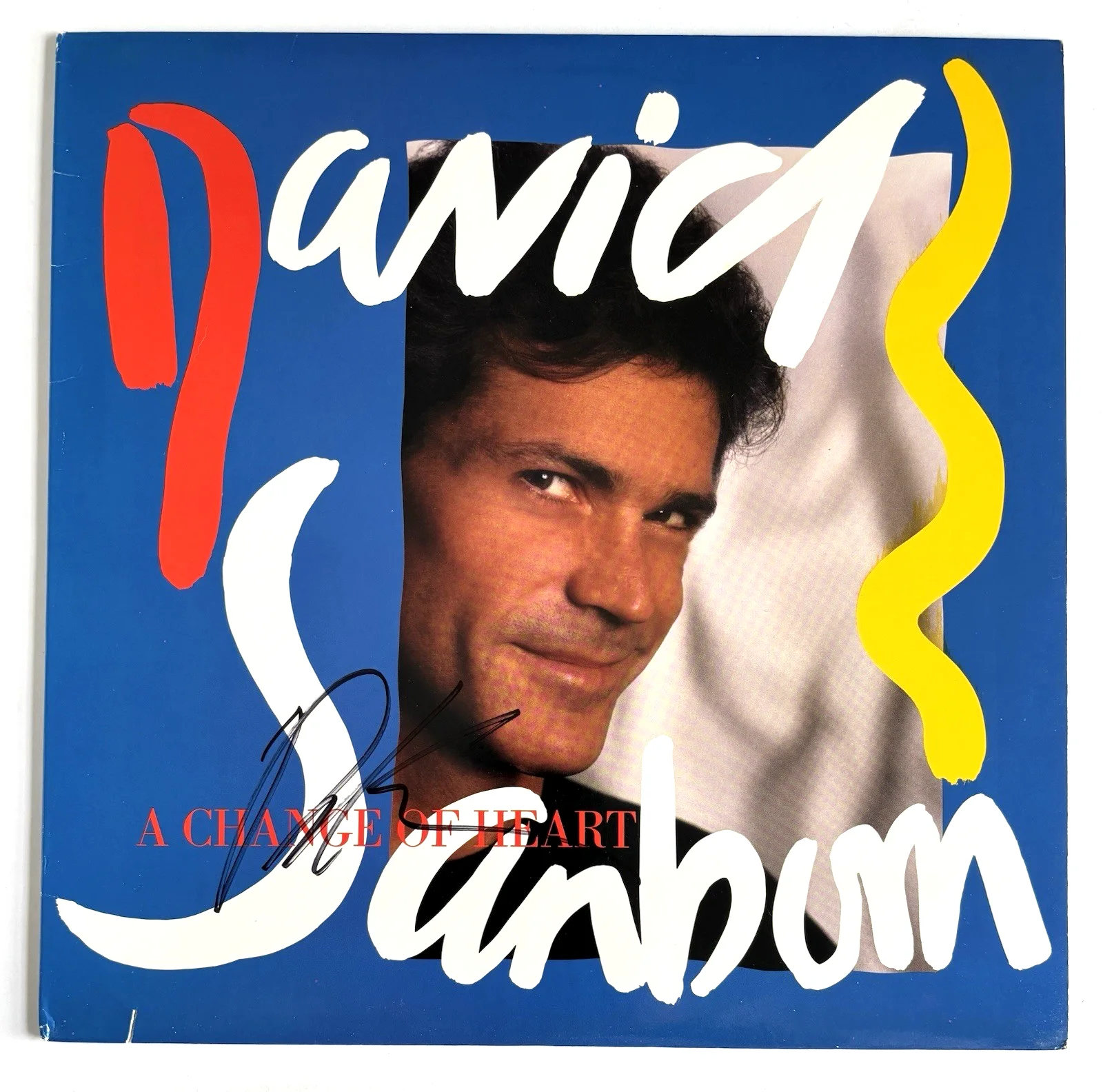 DAVID SANBORN Signed CHANGE OF HEART VINYL RECORD LP ALBUM PSA DNA COA Jazz, изображение 2