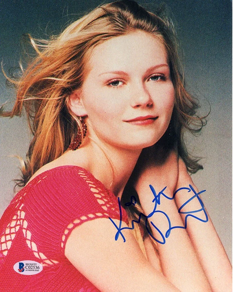 Kirsten Dunst — Foto autografada assinada por Kirsten Dunst 8x10 certificada autêntica BAS CERTIFICADO DE AUTENTICIDADE