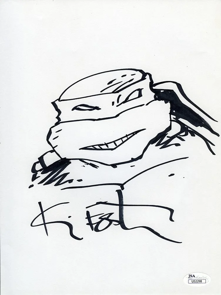 kevin eastman — Kevin Eastman Teenage Mutant Ninja Turtles Autographed Signed Sketch JSA COA