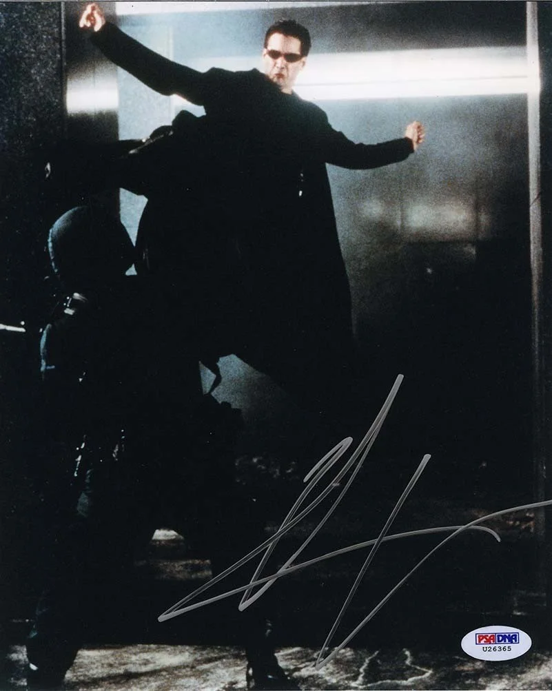 keanu reeves — Keanu Reeves The Matrix Autographed Signed 8x10 Photo PSA/DNA COA