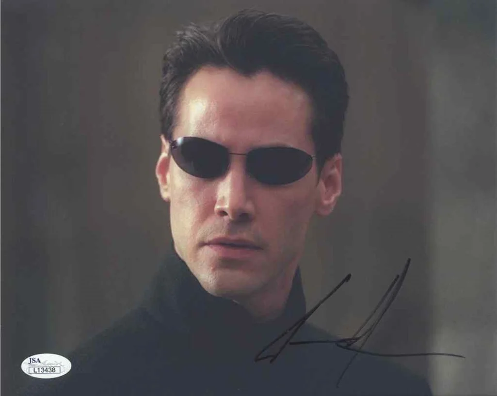 keanu reeves — Keanu Reeves Matrix Autographed Signed 8x10 Photo Certified Authentic JSA