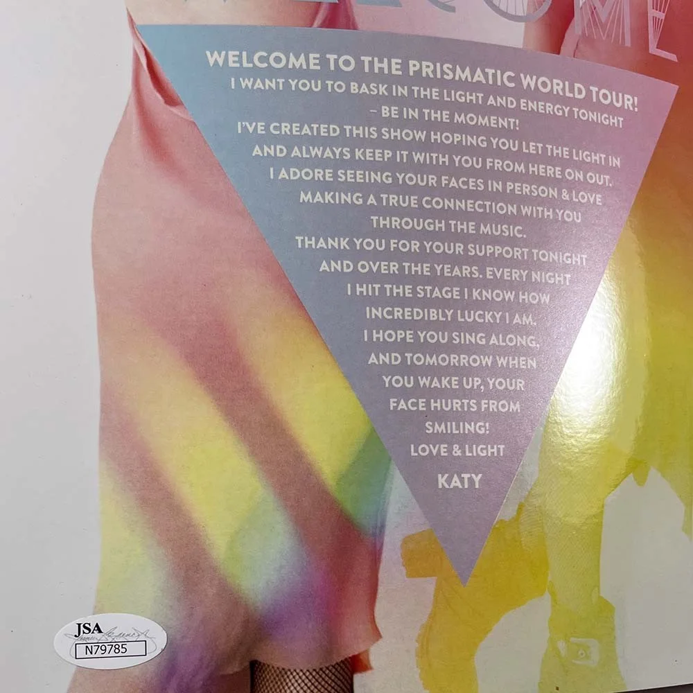 Katy Perry Prismatic Tour Program Autographed Signed Certified Authentic JSA COA, image 3