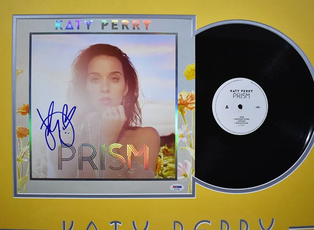 Katy Perry Prism Autographed Signed Framed Album LP Record Authentic PSA/DNA COA, image 2