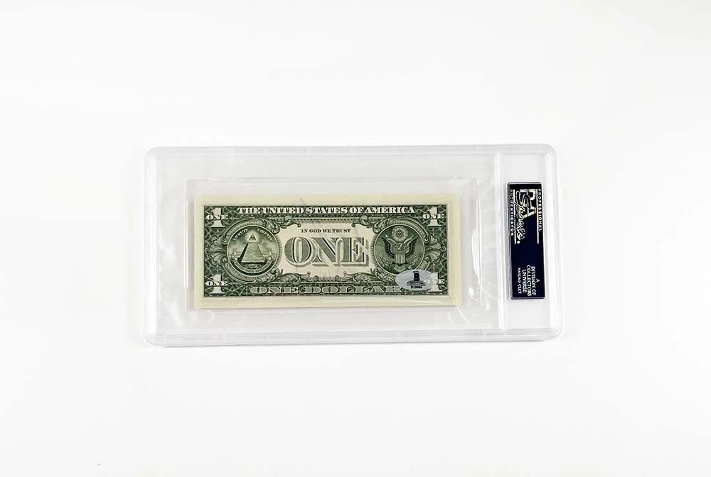 Kate Beckinsale — Kate Beckinsale Autographed Signed Dollar Bill Certified Authentic PSA/DNA COA, image 2