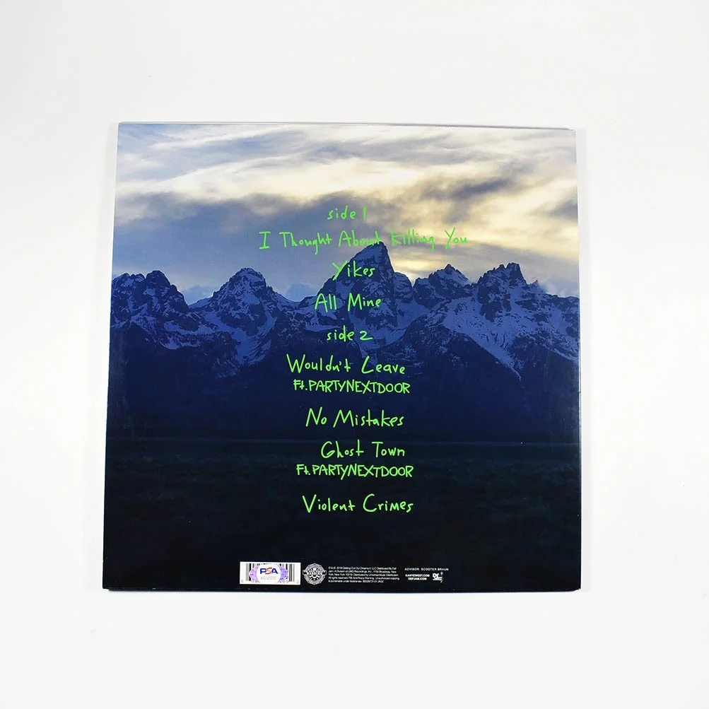 Kanye West Ye Autographed Signed Album LP Record Certified Authentic PSA/DNA COA, изображение 2