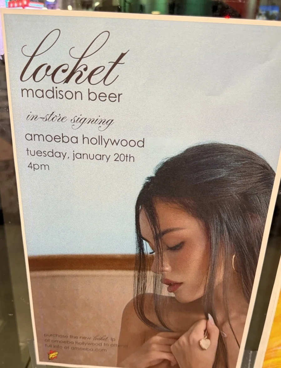 Madison Beer Hand Signed Autographed Locket Amoeba Records In Hand Sold Out, изображение 2