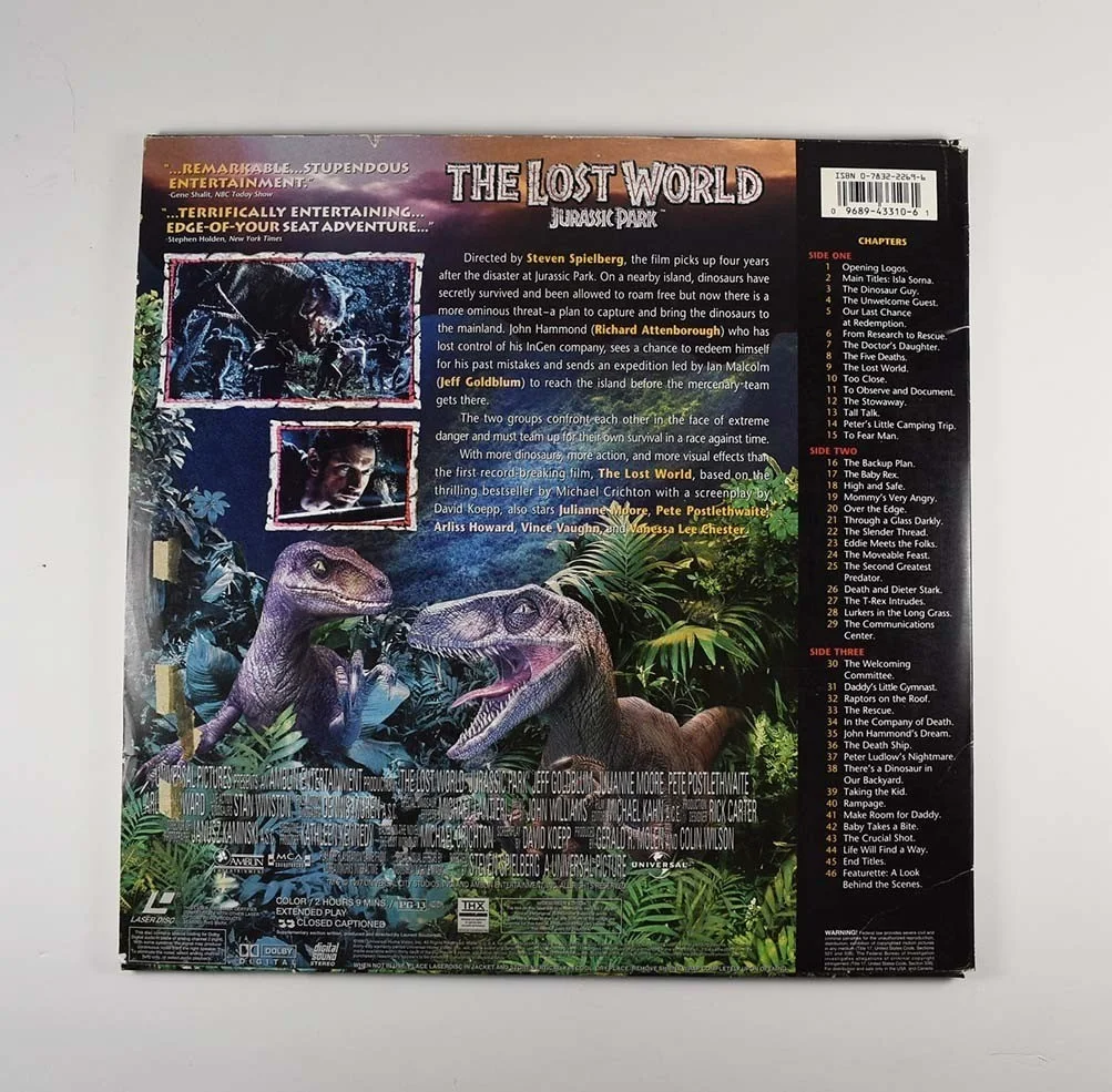 John Williams — John Williams Jurassic Park Autographed Signed Laser Video Disc PSA/DNA COA, image 2