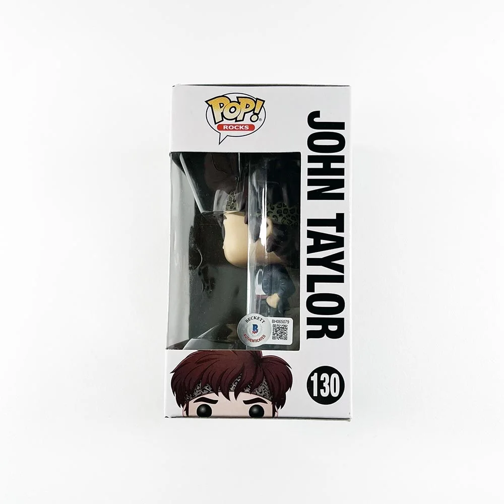 John Taylor Duran Duran Autographed Signed Funko Pop Authentic Beckett BAS COA, изображение 2